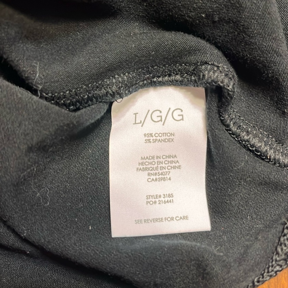 CAbi 3185 Black Wrap Tee Large EUC - Picture 5 of 7